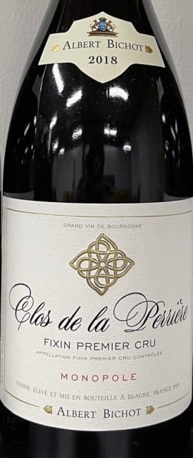 Albert Bichot  Clos de la Perriere Monopole Fixin Premier Cru 2018 750ml