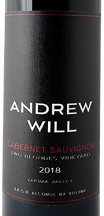 Andrew Will Two Blonds Vineyard Cabernet Sauvignon 2018 750ml