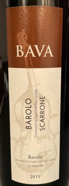 Bava  Barolo Scarrone 2015 750ml