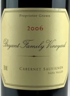 Bryant Family Vineyard Napa Valley 2006 750ml