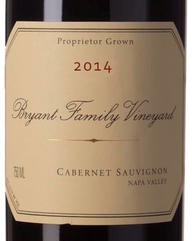 Bryant Family Vineyard Napa Valley 2014 750ml