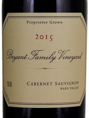 Bryant Family Vineyard Napa Valley 2015 750ml