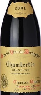 Camille Giroud Chambertin Clos de Beze Grand Cru 2001 750ml