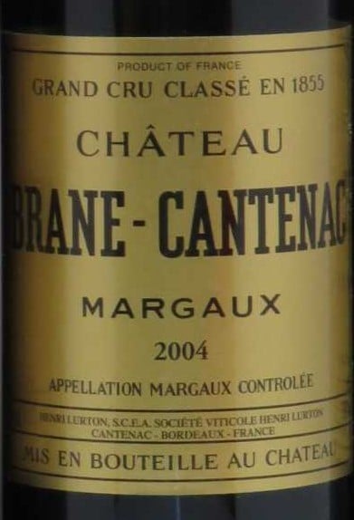 Chateau Brane Cantenac Margaux 2004 750ml