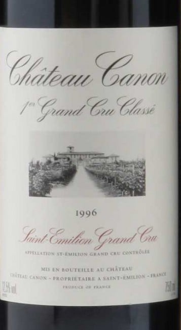 Chateau Canon  St. Emilion 1996 750ml