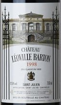 Chateau Leoville Barton St. Julien 1998 750ml
