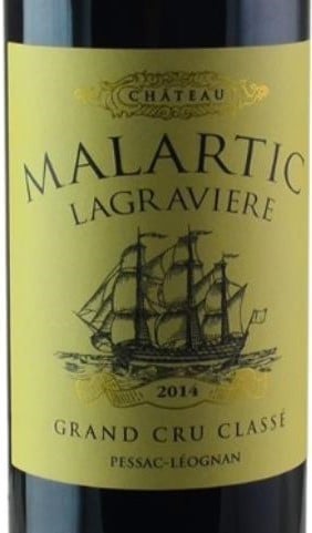 Chateau Malartic Lagraviere Pessac Leognan 2014 750ml