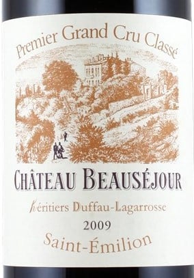 Chateau Beausejour Duffau St. Emilion 2009 750ml