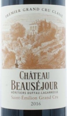 Chateau Beausejour Duffau St. Emilion 2016 750ml