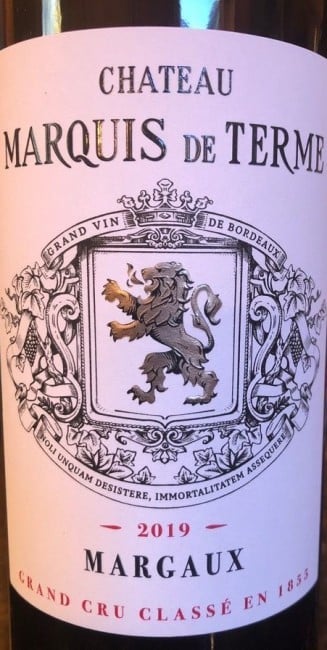 Chateau Marquis de Terme Margaux 2019 750ml