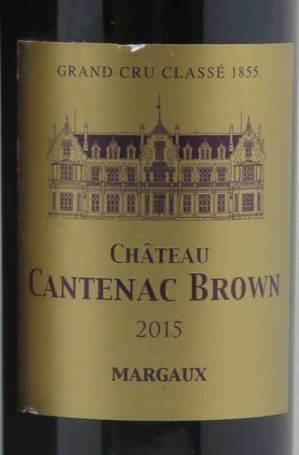 Chateau Cantenac Brown Margaux 2015 750ml