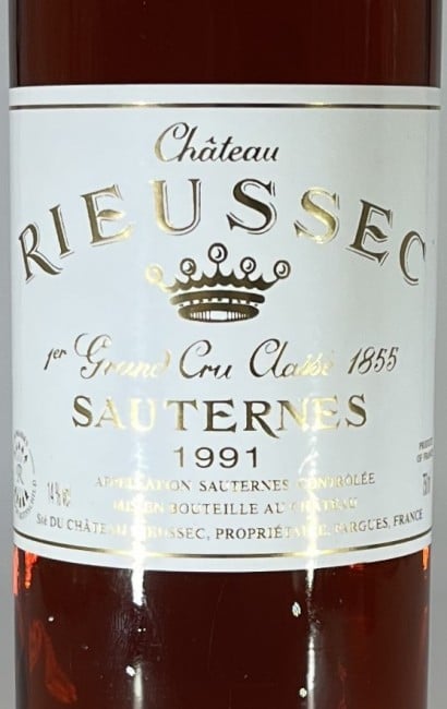 Chateau Rieussec Sauternes 1991 750ml