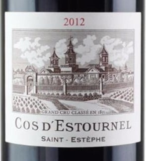 Chateau Cos d'Estournel St. Estephe 2012 750ml