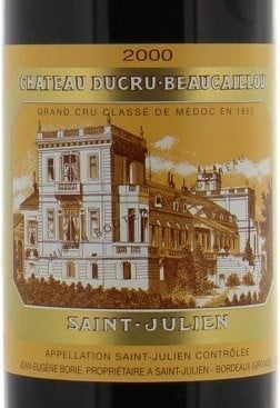 Chateau Ducru Beaucaillou St. Julien 2000 750ml