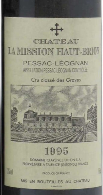 Chateau La Mission Haut Brion Pessac Leognan 1995 750ml