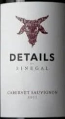 Details Sinegal Estate Sonoma County Cabernet Sauvignon 2021 750ml