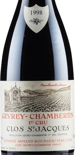 Domaine Armand Rousseau Clos Saint-Jacques Gevrey Chambertin Premier Cru 1998 750ml