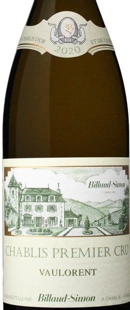 Domaine Billaud Simon  Vaulorent Chablis Premier Cru 2020 750ml