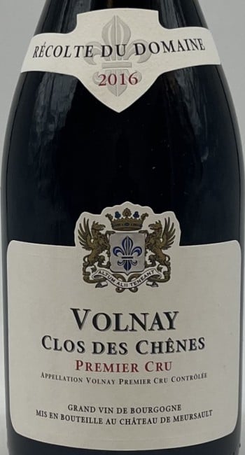 Domaine du Chateau de Meursault  Clos des Chenes Volnay 2016 750ml