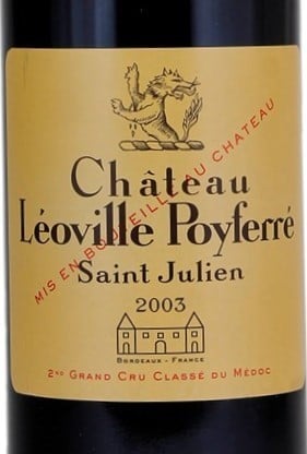 Chateau Leoville Poyferre St. Julien 2003 750ml