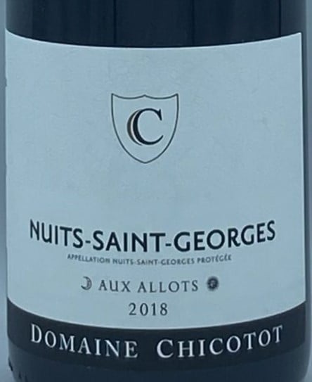 Domaine Georges Chicotot Nuits-Saint-Georges Aux Allots 2018 750ml