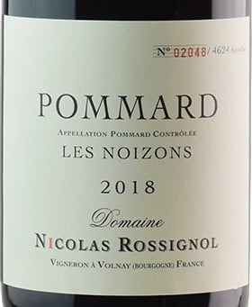 Domaine Nicolas Rossignol Pommard Les Petits Noizons 2018 750ml