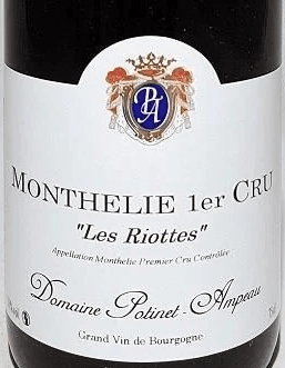 Domaine Potinet Ampeau  Les Riottes Monthelie Premier Cru 2011 750ml