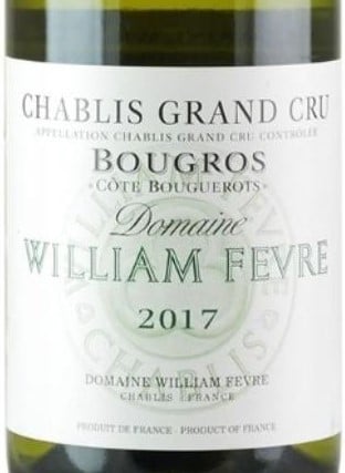 Domaine William Fevre  Chablis Grand Cru Bougros-Cote Bouguerots 2017 750ml