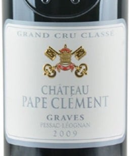 Chateau Pape Clement Pessac Leognan 2009 750ml
