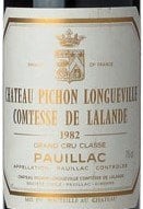 Chateau Pichon Longueville Comtesse de Lalande Pauillac 1982 750ml