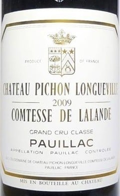 Chateau Pichon Longueville Comtesse de Lalande Pauillac 2009 750ml