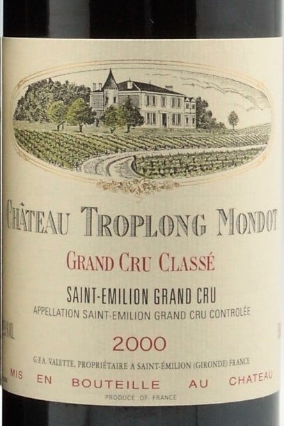Chateau Troplong Mondot St. Emilion 2000 750ml