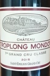 Chateau Troplong Mondot St. Emilion 2015 750ml