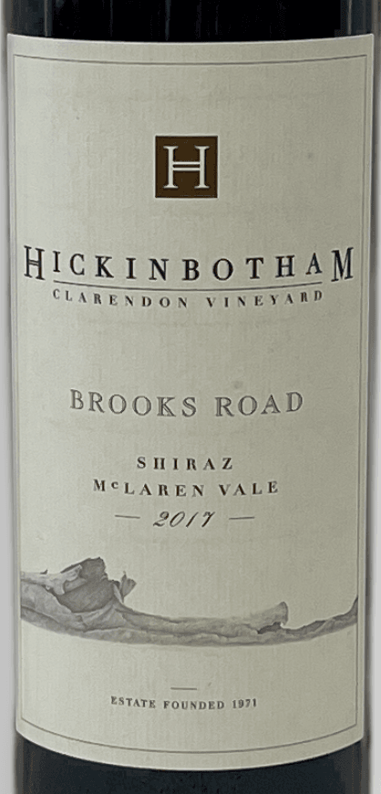 Hickinbotham Clarendon Vineyard Brooks Road Shiraz 2017 750ml