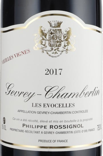 Philippe Rossignol Gevrey Chambertin Les Evocelles 2017 750ml