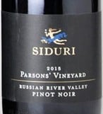 Siduri Parson's Vineyard Pinot Noir 2015 750ml
