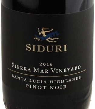 Siduri Sierra Mar Vineyard Pinot Noir 2016 750ml