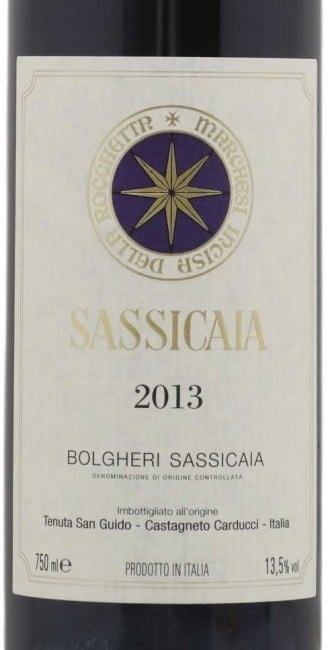 Tenuta San Guido Sassicaia 2013 750ml
