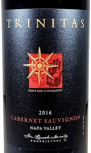 Trinitas Cellars Napa Valley Cabernet Sauvignon 2016 750ml