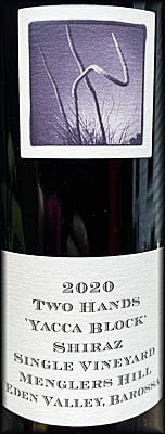 Two Hands Wines Yacca Block Shiraz 2020 750ml