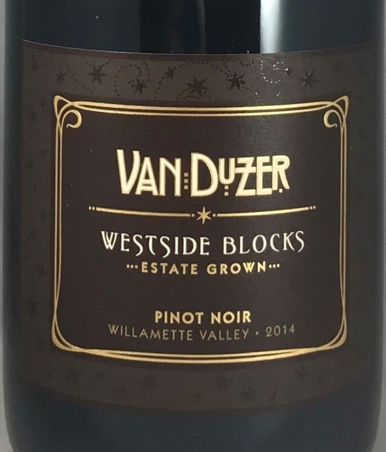 Van Duzer Westside Blocks Pinot Noir 2014 750ml