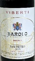 Viberti Giovanni San Pietro Riserva Barolo 2015 750ml