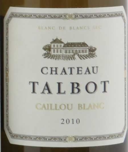 Chateau Talbot Caillou Blanc 2010 750ml