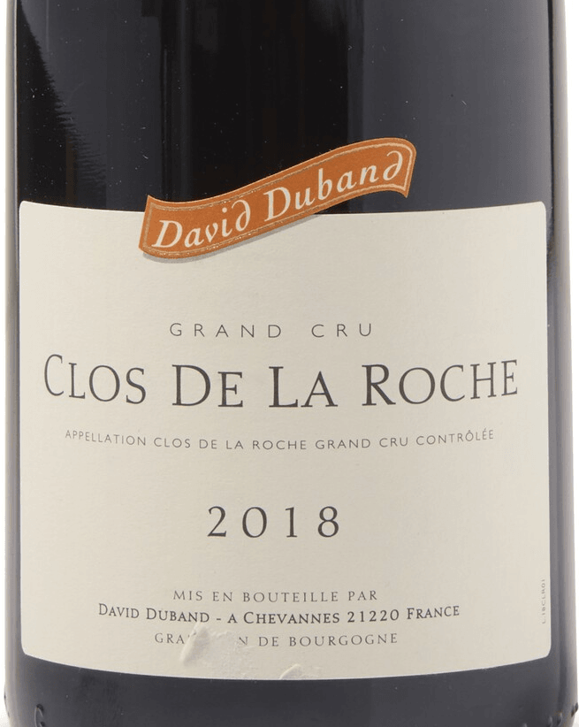 Domaine David Duband Clos de la Roche Grand Cru 2018 750ml