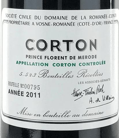 Domaine de la Romanee-Conti Corton Grand Cru 2011 750ml