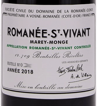 Domaine de la Romanee-Conti Romanee-Saint-Vivant Grand Cru 2018 750ml