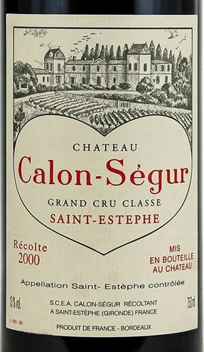 Chateau Calon Segur St. Estephe 2000 750ml