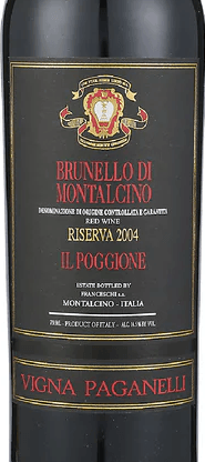 Il Poggione Vigna Paganelli Brunello di Montalcino Riserva 2004 750ml