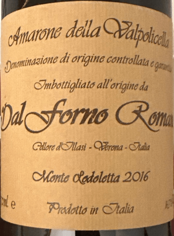 Dal Forno Romano Vigneto Monte Lodoletta Amarone della Valpolicella 2016 750ml