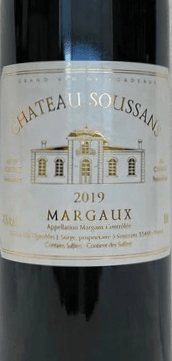 Chateau Soussans Vignobles Jean Sorge Margaux 2019 750ml